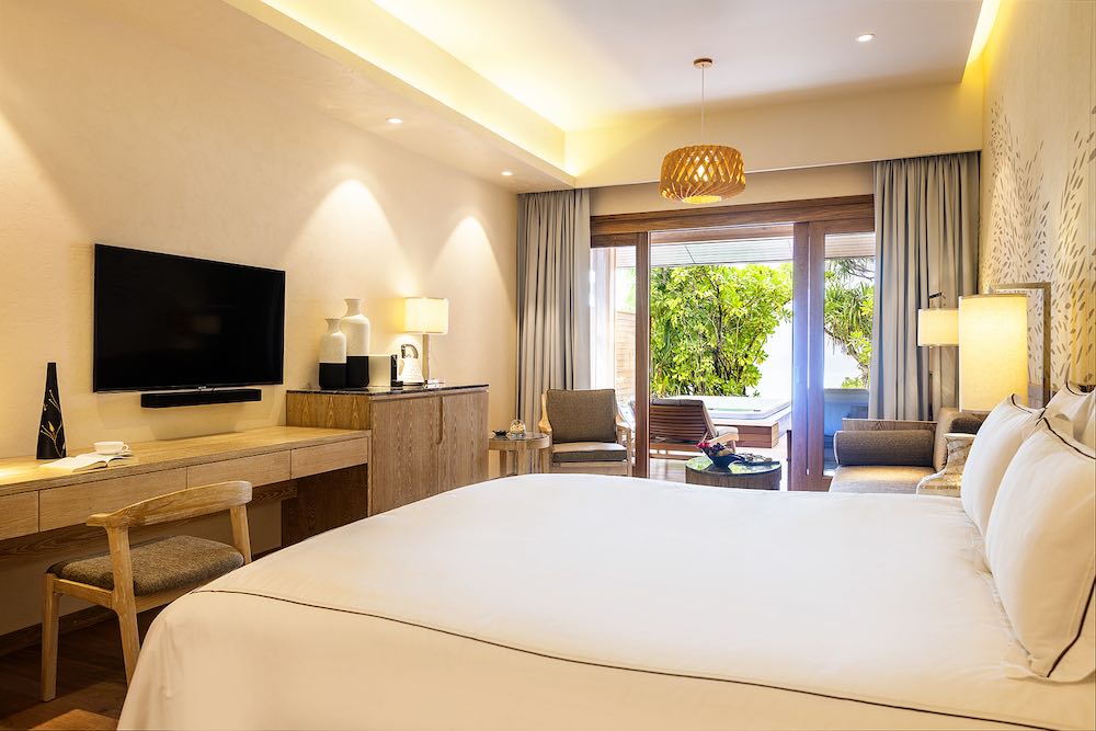 Premium Deluxe Beach Villa at Lily Beach Resort and Spa, view 2